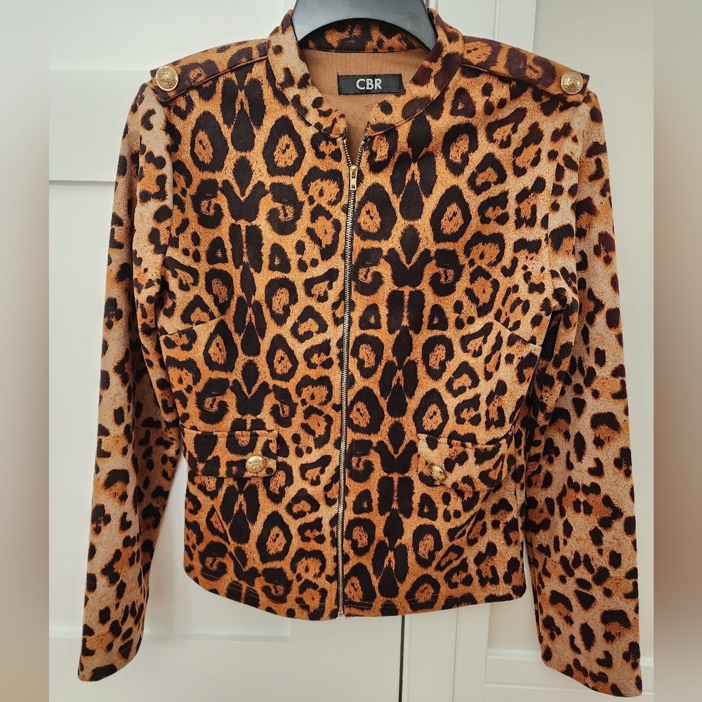 CBR Women's Animal Print Bomber Jacket